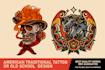 create custom american traditional tattoo old school design