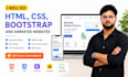 do custom coding HTML CSS bootstrap and animated websites