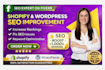 wordpress and shopify on page SEO optimization for ranking