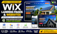 design a high converting wix landing page for roofing, solar and hvac businesses