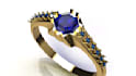 create a modern 3d cad jewelry design and render it