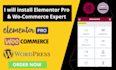 install and activate elementor pro with wocommerce expert