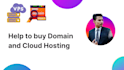help you to buy domain and hosting service