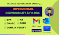 fix dns records and improve email deliverability