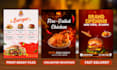 design restaurant and food flyer, poster, menu