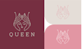 modern minimal feminine logo design