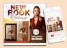 design an attractive book launch, release  and book cover