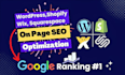 do u website onpage seo on shopify, squarespace, wordpress, wix, godaddy