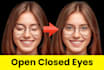 open closed eyes with adobe photoshop