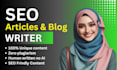 write SEO optimized blog posts and articles that rank on google