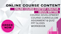 create online course course creation online course content creation ebook writer