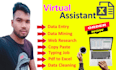 be your virtual assistant for data entry and web research
