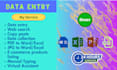 do data entry, copy paste, web research, product uploading, pdf conversion etc
