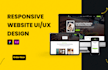 design responsive website UI UX design in figma, adobe xd
