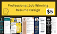 design ats friendly resume for job winning CV and cover letter