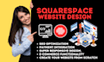 do modern squarespace website design, redesign squarespace