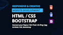 convert figma, psd to html css responsive bootstrap website