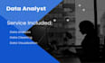 do data analysis in excel, spreedsheet, python