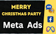 run facebook meta ads campaign for merry christmas party