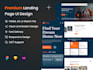 do create a pixel perfect landing page UI design figma