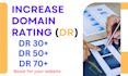 increase website domain rating ahrefs DR 70 plus using white hat SEO technique