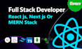 your react, next js, mern stack or full stack web developer