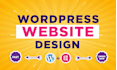 create modern responsive wordpress website design for your business