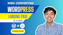 create responsive wordpress landing page or home page design
