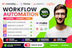 setup monday com crm clickup and zapier or make automation