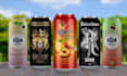 energy drink, beverages, juice, soda can label design and 3d