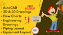 2d and 3d drawings on autocad and visio