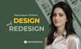 create minimal squarespace website design and redesign