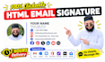 create  professional HTML email signature for outlook, gmail, apple mail ect