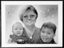 draw realistic pencil portrait from 2 separate  photos