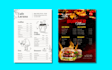 design amazing editable food restaurant menu