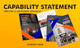 design a professional capability statement in 1hrs