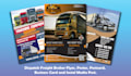 design digital flyer for dispatching, logistics,  trucking, company flyer