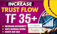 increase majestic trust flow tf 35 plus