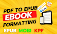 convert pdf to epub, ebook for kindle, amazon,ingramspark,lulu