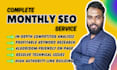 do a complete monthly SEO service for google top ranking