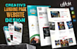 design creative and innovative landing page or website