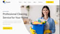 design cleaning website, cleaning business website, service website