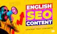 write professional SEO content in english