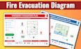 design fire emergency evacuation map for your floor plan