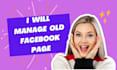 manage old facebook page