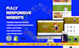 create a responsive wordpress, wix site for a modern online presence