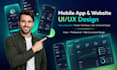 do figma app design, mobile app UI UX and website landing page design