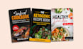 create cookbook cover or recipe book cover design