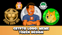 do crypto logo, crypto meme and token design