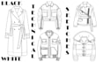 create fashion flat illustration, technical flat sketches